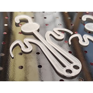 Вішалка для тапочок, шльопанців, в`єтнамок №2 (біла матова)